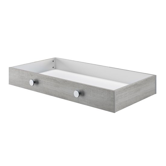 Marius option tiroir lit 60x120 Chêne cérusé  de Galipette