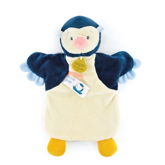 Marionnette à main Pingouin  25 cm de Doudou et Compagnie