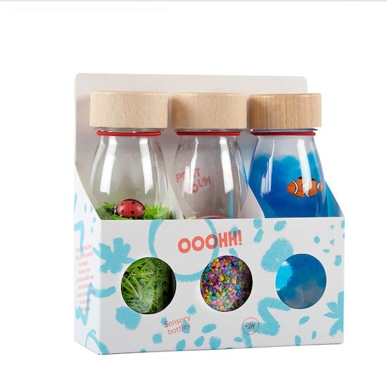 Pack Eco 3 bouteilles sensorielles Sound   de Petit Boum