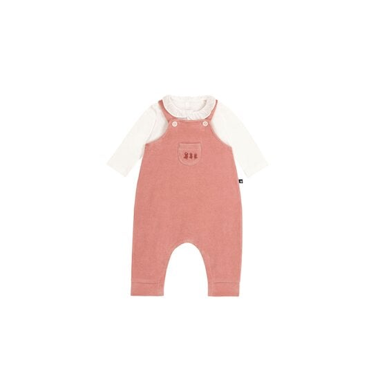 Ensemble salopette en velours Rosewood  de Petit Bateau