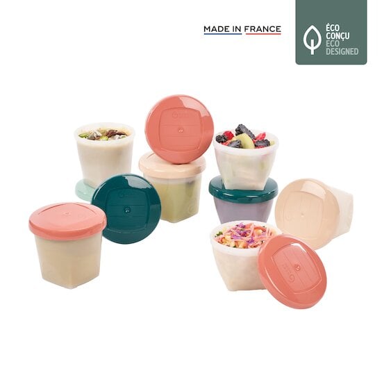 B-Assiette ventouse silicone & cuillère rose de Bo Jungle, Bo Jungle :  Aubert