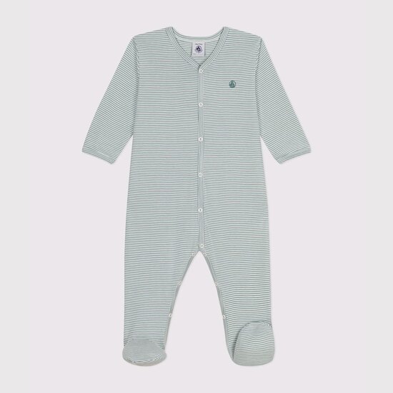 Pyjama à rayures en coton Bleu  de Petit Bateau