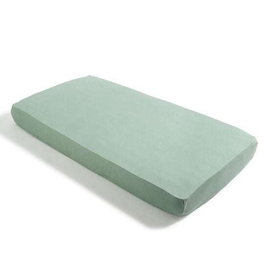Drap housse Jersey BIO Vert Givré 60 x 120 cm de Petit à petit Drap housse Jersey BIO Vert Givré 60 x 120 cm de Petit à petit