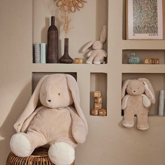Bali, Moka & Snow Peluche large Lapin Moka 80 cm de Noukies Bali, Moka & Snow Peluche large Lapin Moka 80 cm de Noukies