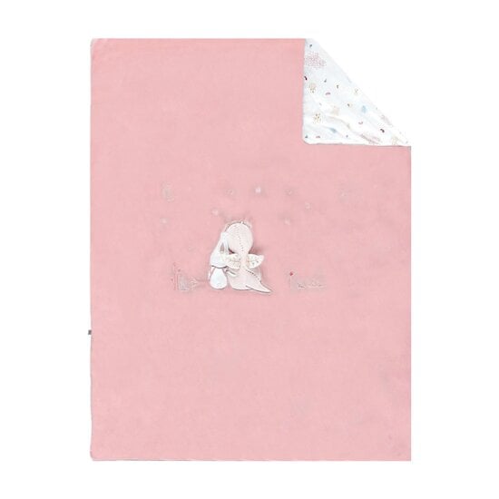 Lina & Joy Couverture Veloudoux  Rose 75 x 100 cm de Noukies