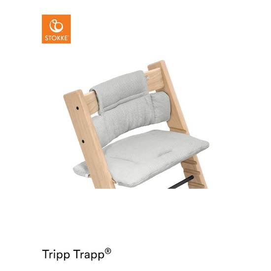 Coussin de chaise Tripp Trapp® Classic gris nordique  de Stokke® Coussin de chaise Tripp Trapp® Classic gris nordique  de Stokke®
