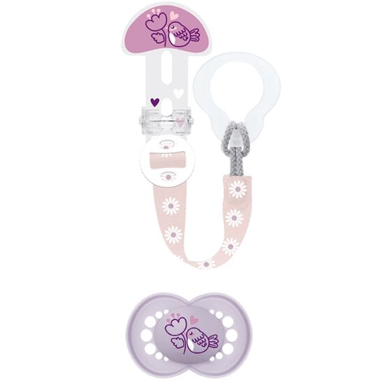 Kit Sucette & Attache silicone Aléatoire  6 mois + de Mam Kit Sucette & Attache silicone Aléatoire  6 mois + de Mam