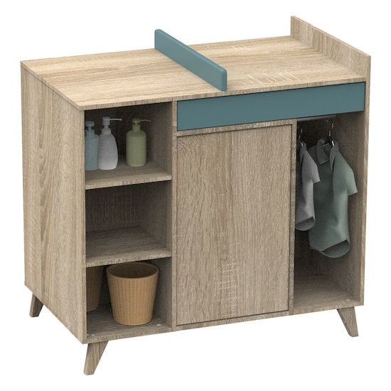 Nova new commode avec plan à langer intégré Argile douce  de Sauthon Baby's Sweet Home