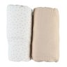 Mix & Match 2 Draps housses Mousseline Bio