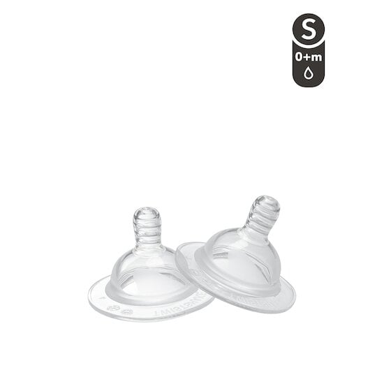 Lot de 2 tétine anti-colique  0 mois + de Twistshake