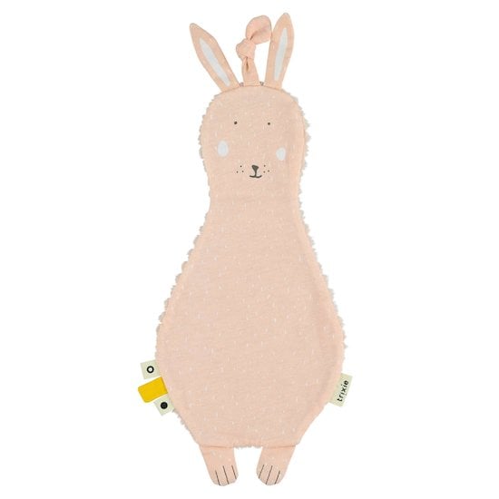 Doudou plat attache-sucette Mme Lapine  de Trixie