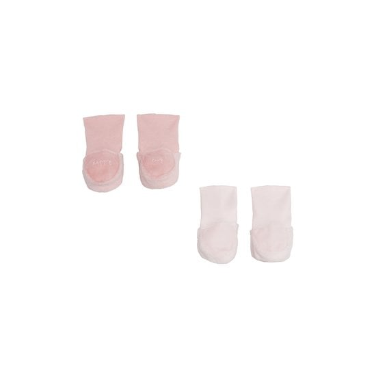 Mes Essentiels Lot 2 Paires de Chaussons Violet  de P'tit bisou