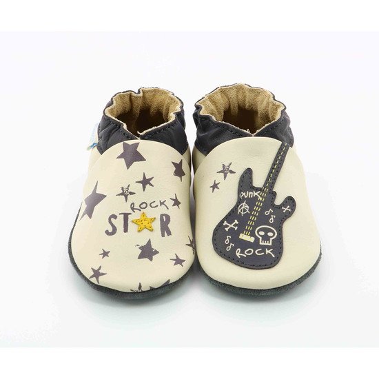 Chaussons rock star Beige 17/18 de Robeez