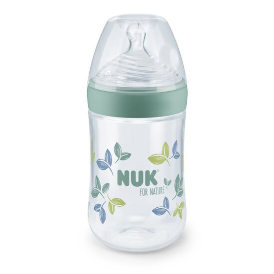 Biberon Nature avec Temperature Control Eucalyptus 260 ml de Nuk