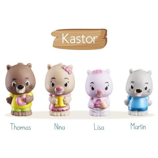 Lot de 4 personnages Kastor  de Klorofil