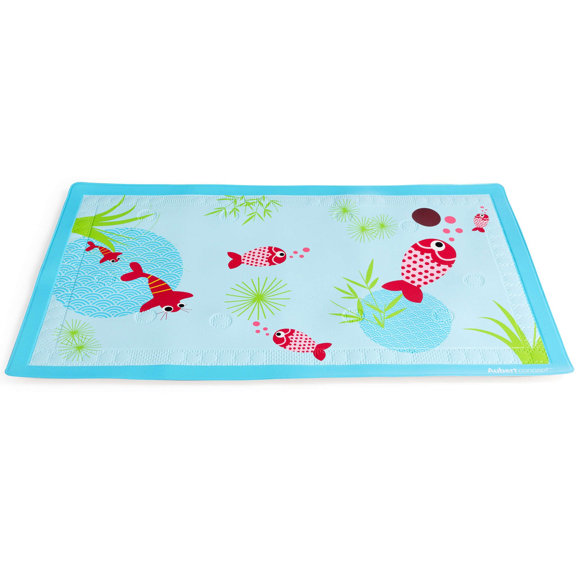 Tapis De Bain Aquarium Bleu De Aubert Concept Accessoires De Bain Aubert