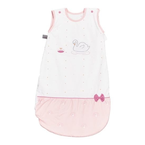 Baby Swan sac nid ouatiné Rose/Blanc  de Sauthon Baby's Sweet Home