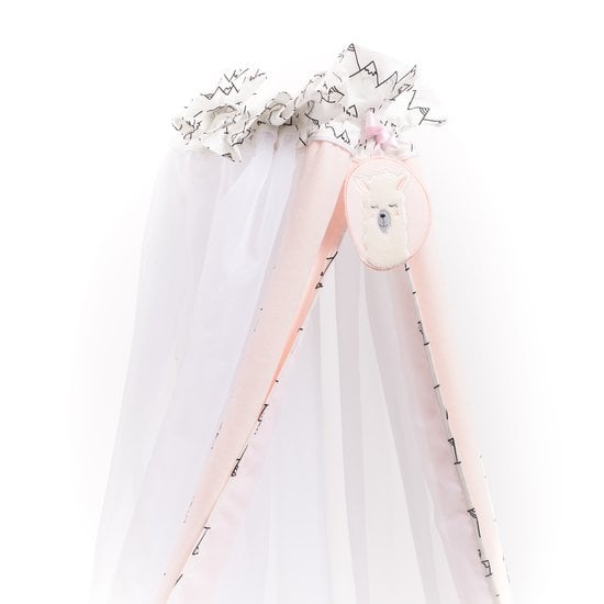 Lamamour voile de lit  Rose  de Nougatine