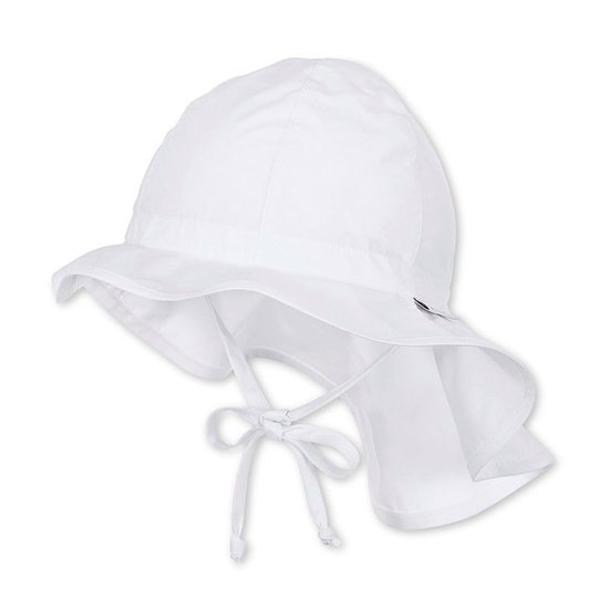 Chapeau longue nuque Blanc 43 cm de Sterntaler