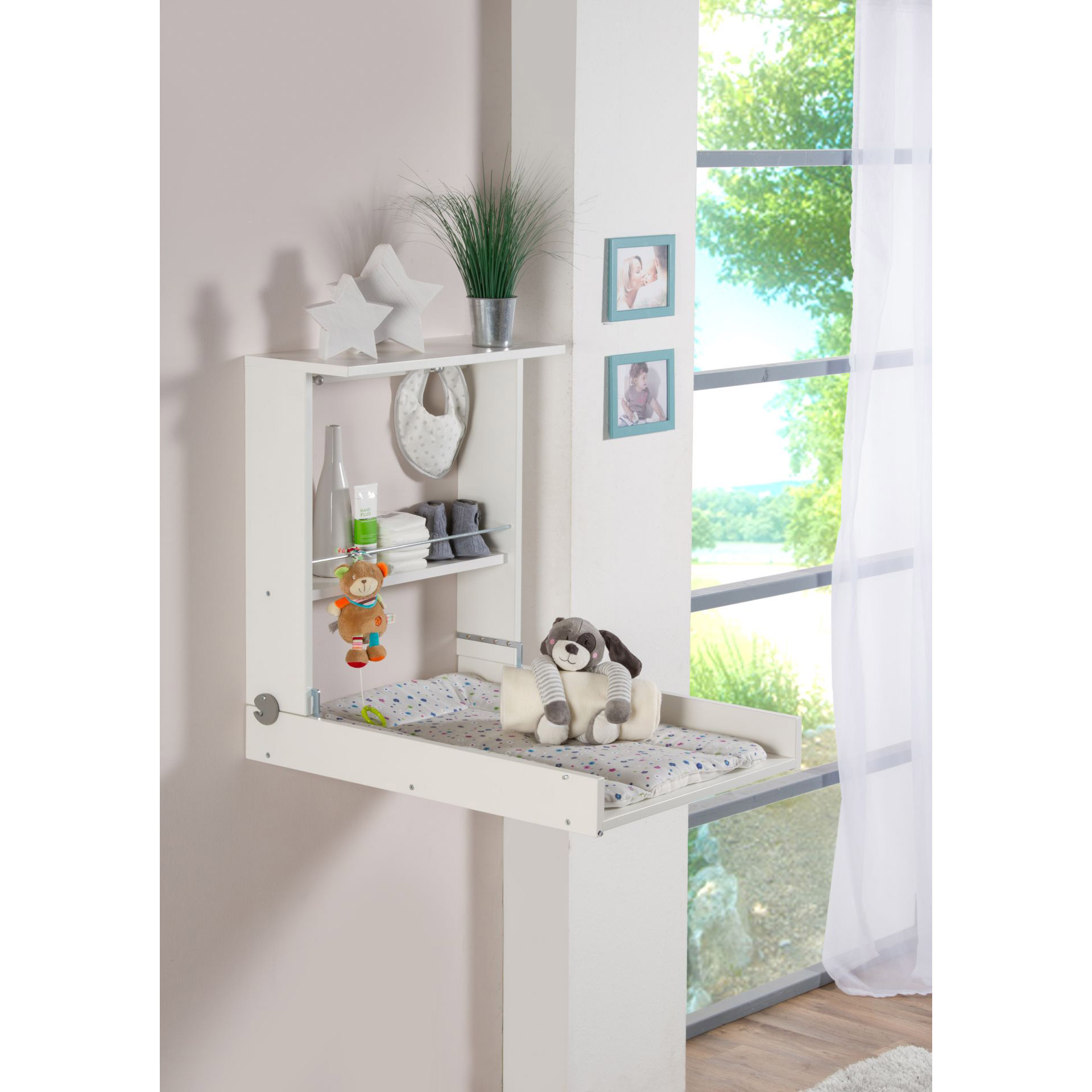 table 224 langer murale wicki blanc pois gris de geuther table 224 langer murale wicki blanc pois gris de geuther