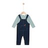Dino d'Automne Salopette + T-shirt Manches Longues