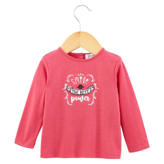 T-shirt manches longues Fille Collection Portobello Rose Néon  de Marèse