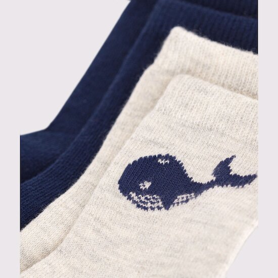 Lot 2 paires de chaussettes en coton   de Petit Bateau