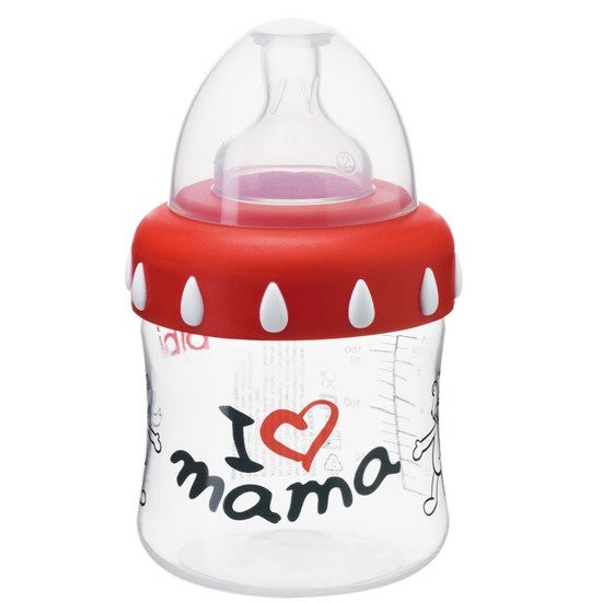 Biberon Mama-Papa à col large PP 150 ml Aléatoire 150 ml de Bibi