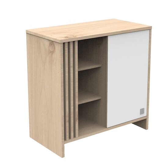 Tokyo Commode Chêne Suave Blanc  de Sauthon Baby's Sweet Home Tokyo Commode Chêne Suave Blanc  de Sauthon Baby's Sweet Home