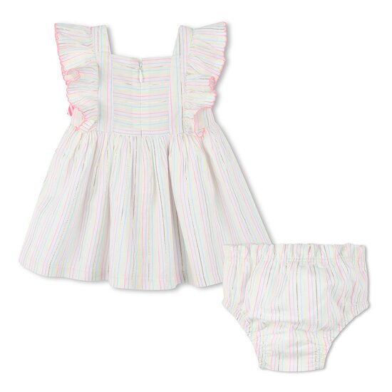 Ensemble Robe + Bloomer en coton Blanc  de Billieblush Ensemble Robe + Bloomer en coton Blanc  de Billieblush