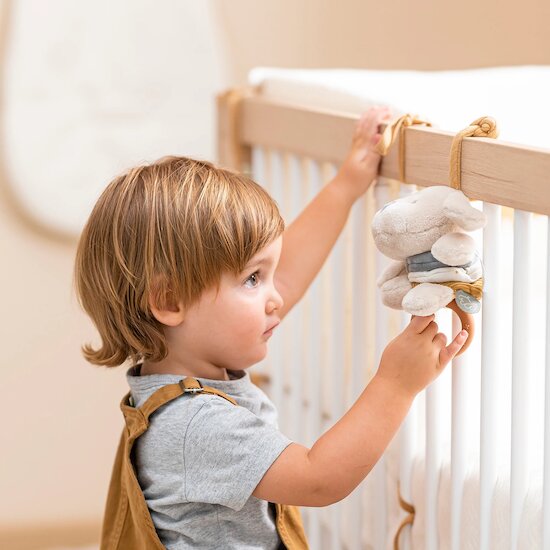 Charlie Peluche Vibrante Chien Vanille  de Nattou