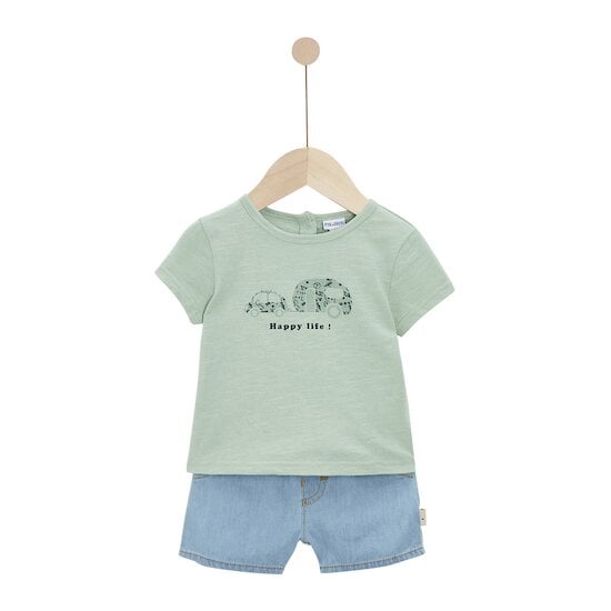 Parfum du Sud Tee-shirt + Short Sauve Sauvage  de P'tit bisou