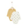 Lot 2 bodies manches longues en coton recyclé
