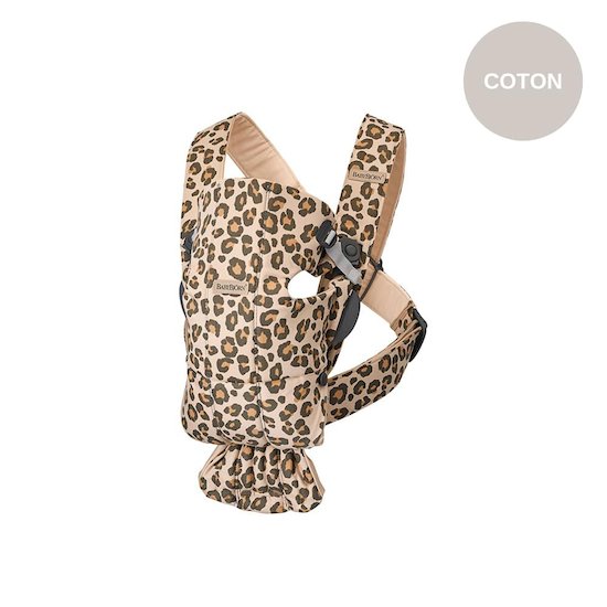 Porte-bébé Mini Beige/Léopard coton  de BabyBjörn