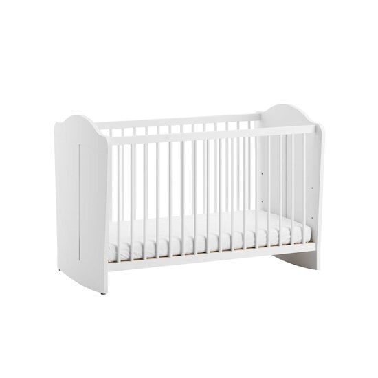 Megeve Lit bébé Blanc 60 x 120 cm de Vox Megeve Lit bébé Blanc 60 x 120 cm de Vox