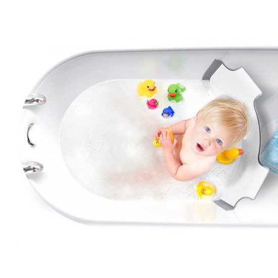 Reducteur De Baignoire Blanc Gris De Babydam Accessoires De Bain Aubert Reducteur De Baignoire Blanc Gris De Babydam Accessoires De Bain Aubert