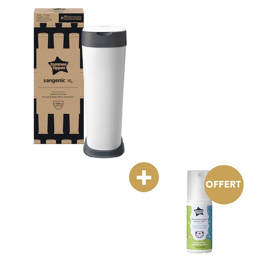 Offre Tommee Tippee : un spray désodorisant offert pour l'achat d'une poubelle Twist & Click XL !   de Tommee Tippee