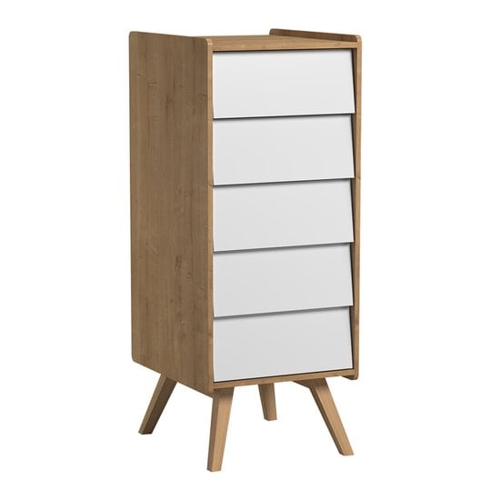 Chiffonnier Vintage Bois / Blanc  de Vox