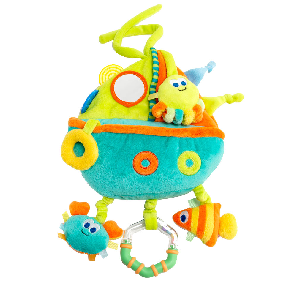 Sous L Ocean Peluche Multi Activites Vert Orange De Formula Baby Peluches Aubert