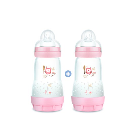 Lot de 2 biberons Natural 3.0 valve airfree 125 ml - Made in Bébé