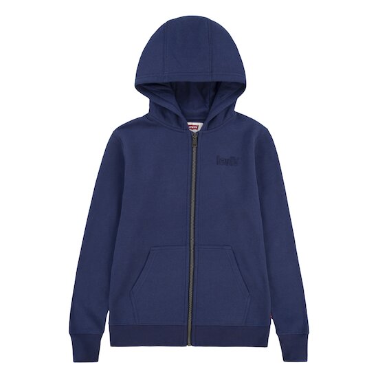 Sweat à capuche zippé Bleu marine  de Levi's Kids