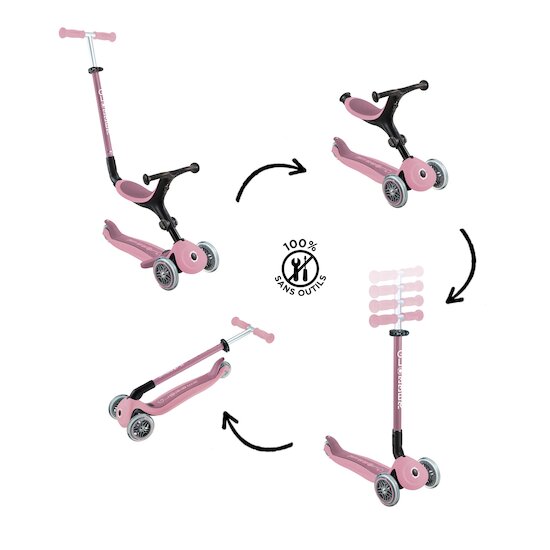 Trottinette évolutive Go Up Active Eco Berry  de Globber Trottinette évolutive Go Up Active Eco Berry  de Globber