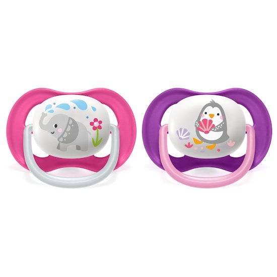 Sucettes ultra douces Hibou 0-6 m - 2pcs de Philips Avent