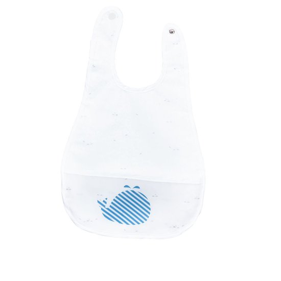 Blue Baleine Bavoir Plastifie Blanc De Sauthon Baby Deco Bavoirs Aubert Blue Baleine Bavoir Plastifie Blanc De Sauthon Baby Deco Bavoirs Aubert