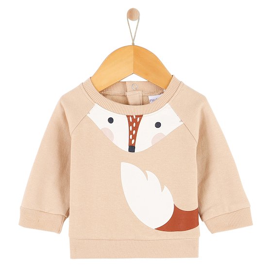Little Explorers  Sweat imprimé renard 1 mois de P'tit bisou