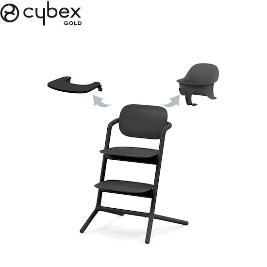 Chaise haute Lemo 3-in-1 Stunning Black  de CYBEX