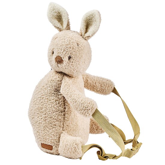 Teddy Sac à dos lapin peluche doux Ecru 30 cm de Nattou