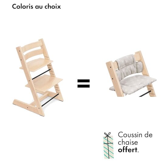 Offre Stokke : coussin offert pour l'achat d'une chaise haute Tripp Trapp   de Stokke® Offre Stokke : coussin offert pour l'achat d'une chaise haute Tripp Trapp   de Stokke®