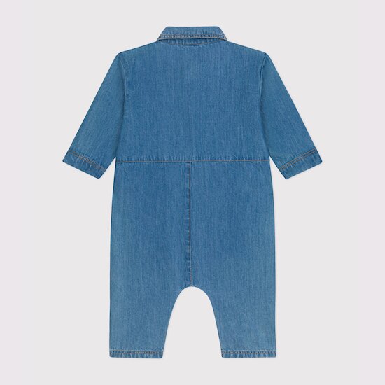 Combinaison longue en denim Bleu clair  de Petit Bateau Combinaison longue en denim Bleu clair  de Petit Bateau