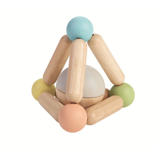 Hochet triangle Pastel  de Plan Toys